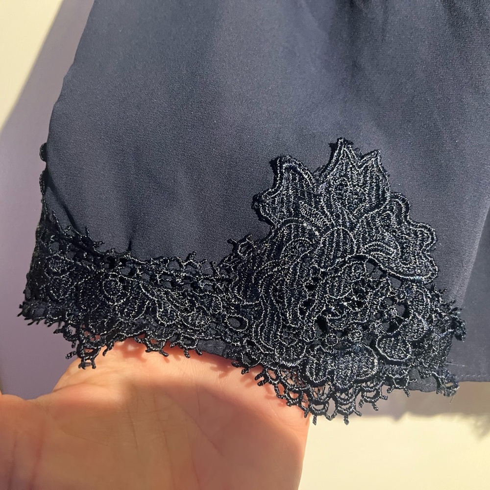 Ing Midnight Blue Elastic Shorts